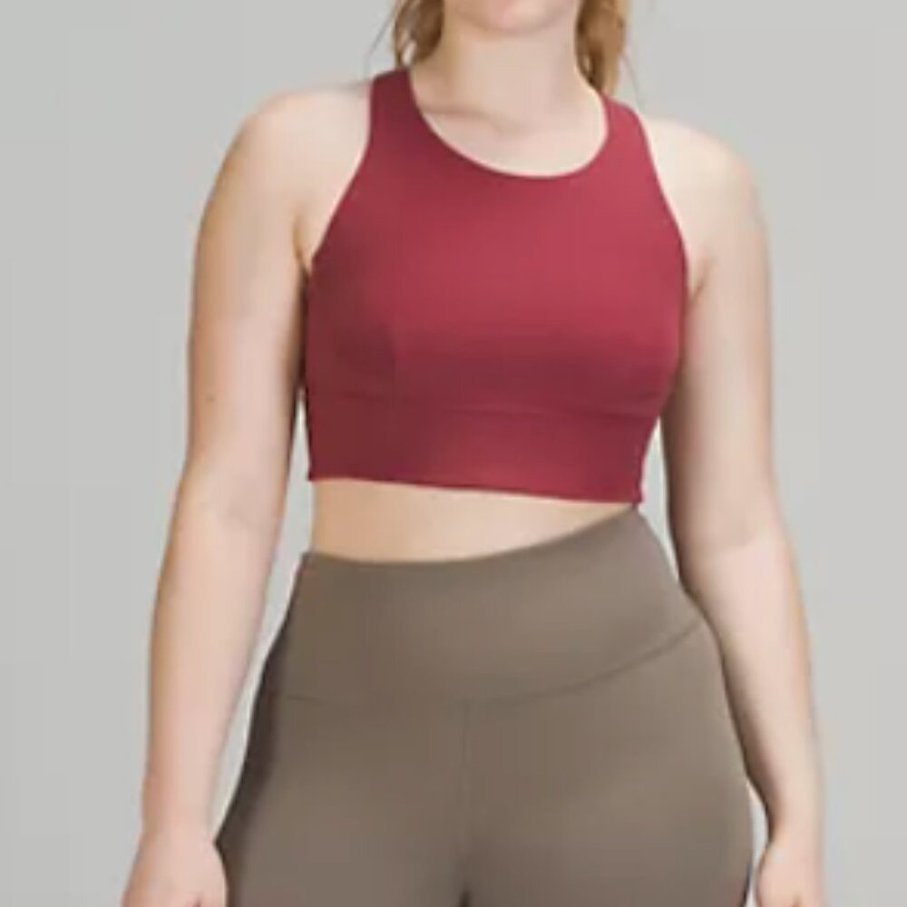 Lululemon: Mulled Wine Wunder Train Longline Bra